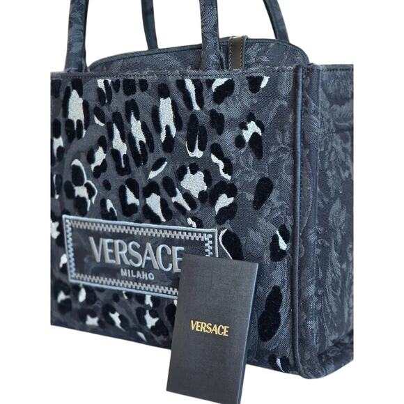 Limited Edition Barocco Athens Leopard Print with Silver Spots Tote /Crossbody - Picture 10 of 10